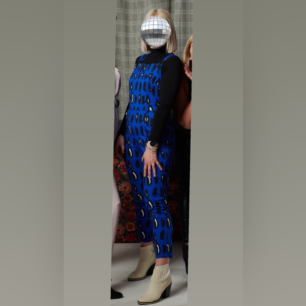 RARE! Nooworks overalls in BLUE DOT - Picture 7 of 8